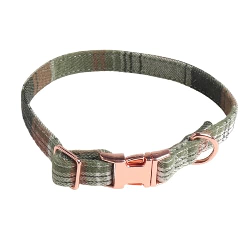 GIBZ Hundehalsband Verstellbar, Weich und Langlebige mit Abnehmbarer Fliege, Halsband für Kleine, Mittelgroße, Große Hunde, Dunkelgrün, L GIBZ Hundehalsband Verstellbar, Weich und Langlebige mit Abnehmbarer Fliege, Halsband für Kleine, Mittelgroße, Große Hunde, Dunkelgrün, L von GIBZ