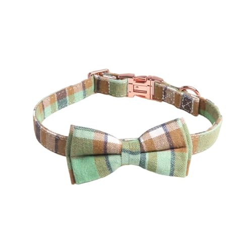 GIBZ Hundehalsband Verstellbar, Weich und Langlebige mit Abnehmbarer Fliege, Halsband für Kleine, Mittelgroße, Große Hunde, Hellgrün-A, L GIBZ Hundehalsband Verstellbar, Weich und Langlebige mit Abnehmbarer Fliege, Halsband für Kleine, Mittelgroße, Große Hunde, Hellgrün-A, L von GIBZ