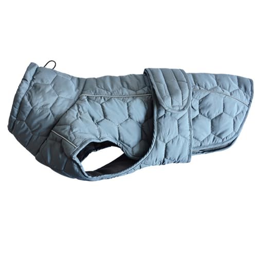 GIBZ Hundemantel Winter, Warme Wasserdicht Puffer Jacke mit Fleece Gefüttert, Reflektierende Kleidung für Kleine, Große Hunde, Grau, S GIBZ Hundemantel Winter, Warme Wasserdicht Puffer Jacke mit Fleece Gefüttert, Reflektierende Kleidung für Kleine, Große Hunde, Grau, S von GIBZ