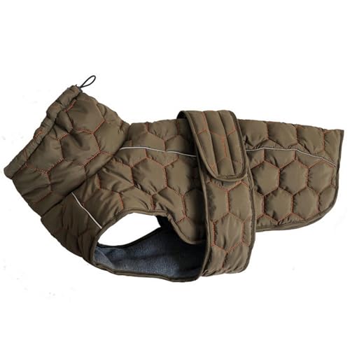 GIBZ Hundemantel Winter, Warme Wasserdicht Puffer Jacke mit Fleece Gefüttert, Reflektierende Kleidung für Kleine, Große Hunde, Grün Style2, M GIBZ Hundemantel Winter, Warme Wasserdicht Puffer Jacke mit Fleece Gefüttert, Reflektierende Kleidung für Kleine, Große Hunde, Grün Style2, M von GIBZ