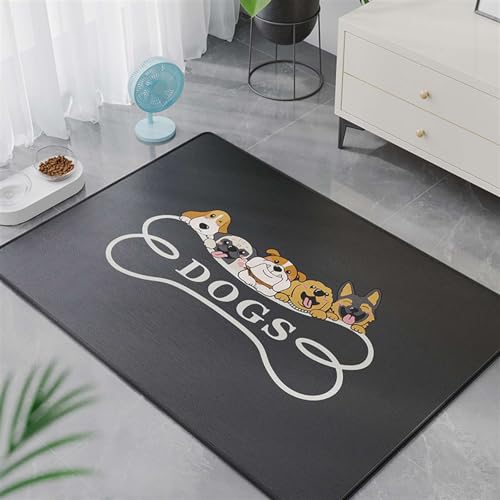 GIBZ Hundematte Nicht Klebrigen Haaren Waschbare und Saugfähige Hundebett Gemusterte rutschfeste Katzen Matte, 45x60cm GIBZ Hundematte Nicht Klebrigen Haaren Waschbare und Saugfähige Hundebett Gemusterte rutschfeste Katzen Matte, 45x60cm von GIBZ