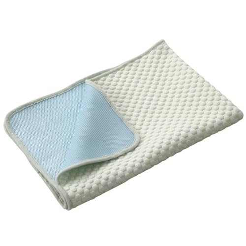 GIBZ Hundematte für den Sommer, Waschbare Katzendecke Hundebett, Atmungsaktive Schlafmatte für Haustiere, Grün, 100x70cm von GIBZ