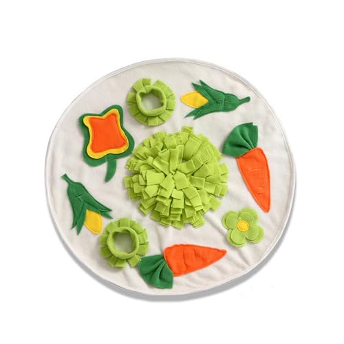 GIBZ Kaninchen Meerschweinchen Schnüffelmatte, Riechen Trainieren Futtermatte, Langeweile Interaktive Spielzeug für Haustier, Kreis, 58,5 x 58,5 cm GIBZ Kaninchen Meerschweinchen Schnüffelmatte, Riechen Trainieren Futtermatte, Langeweile Interaktive Spielzeug für Haustier, Kreis, 58,5 x 58,5 cm von GIBZ