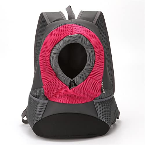 GIBZ Katzen Hunderucksack Hunde Rucksack für Kleine Hunde Atmungsaktive und Verstellbar Transporttasche Haustier Rucksack Hund Wanderabenteue Tragetasche für Reisen Rosa M von GIBZ