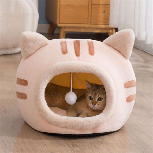 GIBZ Katzenbett Waschbares Katzenhaus Kuschelhöhle 2-In-1-Haustierzelt für Kleine und Mittelgroße Rosa 35x35x30cm GIBZ Katzenbett Waschbares Katzenhaus Kuschelhöhle 2-In-1-Haustierzelt für Kleine und Mittelgroße Rosa 35x35x30cm von GIBZ