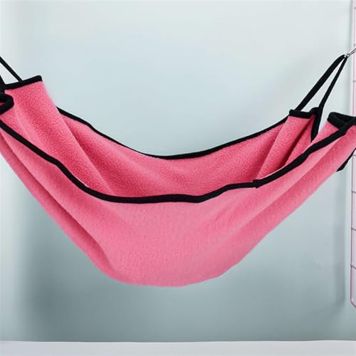 GIBZ Katzenhängematte für Käfig Weiches Doppelseitiges Hängebett für Kleine Haustiere mit Riemen und Metallhaken Rosa 40x50cm GIBZ Katzenhängematte für Käfig Weiches Doppelseitiges Hängebett für Kleine Haustiere mit Riemen und Metallhaken Rosa 40x50cm von GIBZ