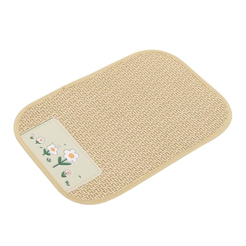 GIBZ Kühlmatte für Hunde, Rattan Hundematte Selbst Kühlende Sommer, Waschbar rutschfest Matte für Hund Katzen Haustiere, Hellbraun, 60 x 45 cm GIBZ Kühlmatte für Hunde, Rattan Hundematte Selbst Kühlende Sommer, Waschbar rutschfest Matte für Hund Katzen Haustiere, Hellbraun, 60 x 45 cm von GIBZ