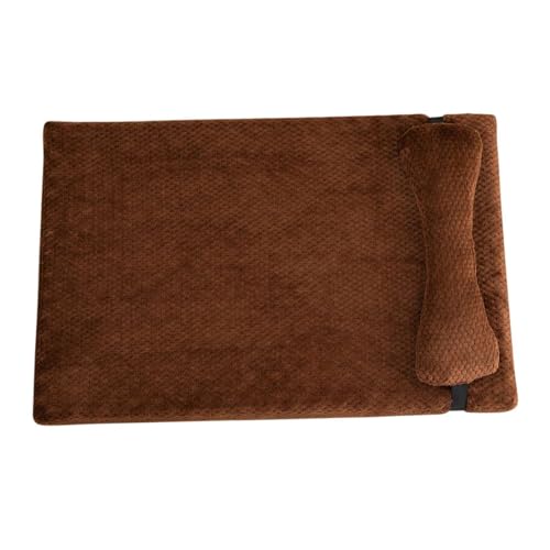 GIBZ Memory Foam Hundebett mit Kissen, Waschbares Haustierkissen mit Abnehmbarem Bezug, Schlafunterlage für Katze, Kaffee, 100×65cm GIBZ Memory Foam Hundebett mit Kissen, Waschbares Haustierkissen mit Abnehmbarem Bezug, Schlafunterlage für Katze, Kaffee, 100×65cm von GIBZ