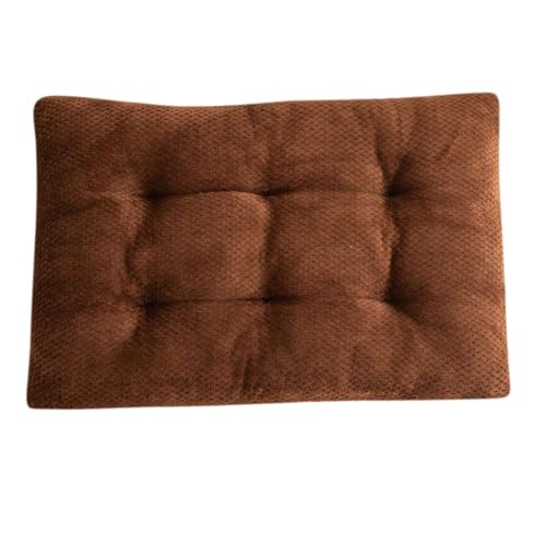 GIBZ Plüsch Hundebett mit Weicher Einlage, Waschbares & Warmes Haustierkissen, Schlafunterlage für Katze, Kaffee, 65×50cm GIBZ Plüsch Hundebett mit Weicher Einlage, Waschbares & Warmes Haustierkissen, Schlafunterlage für Katze, Kaffee, 65×50cm von GIBZ