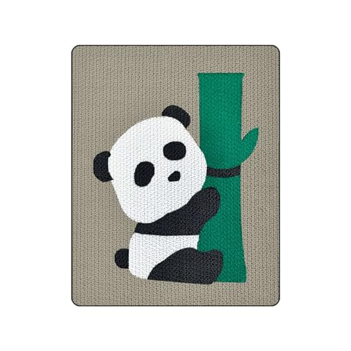GIBZ Quadratisches Kratzpad aus Pappe für Katze Panda Muster Kratzbaum Langlebiger Möbelschutz für Innendekoration von GIBZ