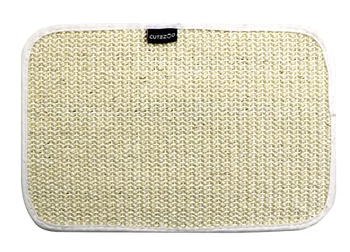 GIBZ Sisal Katze Kratzmatte für Katzen Sofaschutz Natürliche Kratzschutz für die Fußecke des Betts im Innenbereich, Weiße, 30×20cm GIBZ Sisal Katze Kratzmatte für Katzen Sofaschutz Natürliche Kratzschutz für die Fußecke des Betts im Innenbereich, Weiße, 30×20cm von GIBZ