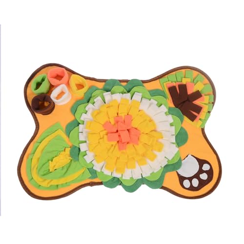 GIBZ Snuffle Mat for Dogs, Interactive Game Puzzle Toys Sniff Mats for Boredom, Pet Nosework Feeding Training Foraging Pad, Gelb, 43 x 64 cm GIBZ Snuffle Mat for Dogs, Interactive Game Puzzle Toys Sniff Mats for Boredom, Pet Nosework Feeding Training Foraging Pad, Gelb, 43 x 64 cm von GIBZ