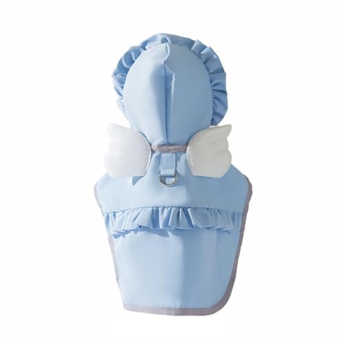GIBZ Süßer Hunderegenmantel mit Kapuze, wasserdichte Hunde Regenmantel, Haustier Engels Mantel für Kleine und Mittelgroße Hunde, Blau, XL GIBZ Süßer Hunderegenmantel mit Kapuze, wasserdichte Hunde Regenmantel, Haustier Engels Mantel für Kleine und Mittelgroße Hunde, Blau, XL von GIBZ