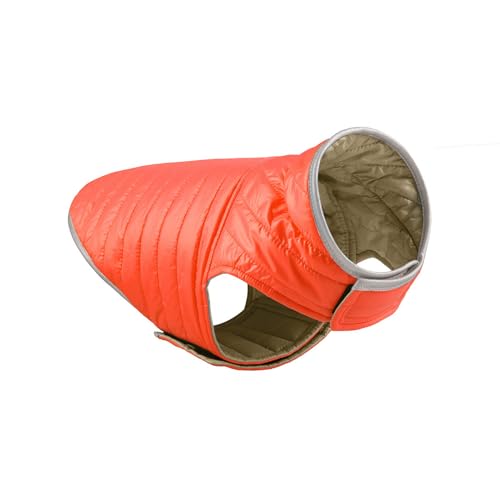 GIBZ Warme Hundemantel, Puffer Weste Wasserdicht Reflektierende Jacke, Winter Kleidung für Kleine, Mittelgroße, Große Hunde, Orange&Khaki, L GIBZ Warme Hundemantel, Puffer Weste Wasserdicht Reflektierende Jacke, Winter Kleidung für Kleine, Mittelgroße, Große Hunde, Orange&Khaki, L von GIBZ