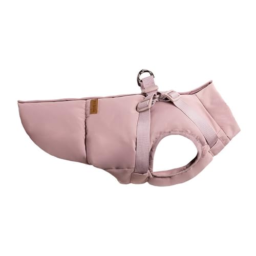 GIBZ Winter Warme Hundemantel, Hundejacke Weste Winddicht mit Geschirr, Haustier Outdoor Kleidung für Kleine und Große Hunde, Rosa, 3XL GIBZ Winter Warme Hundemantel, Hundejacke Weste Winddicht mit Geschirr, Haustier Outdoor Kleidung für Kleine und Große Hunde, Rosa, 3XL von GIBZ
