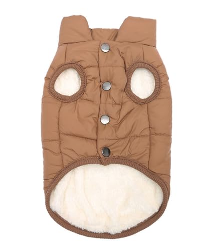 GIBZ Winterhundemantel mit Geschirr Loch Hundeweste Wasserdicht Winddicht Reflektierende Weste Puffer Haustier Warme Winddicht HundeJacke Rot von GIBZ