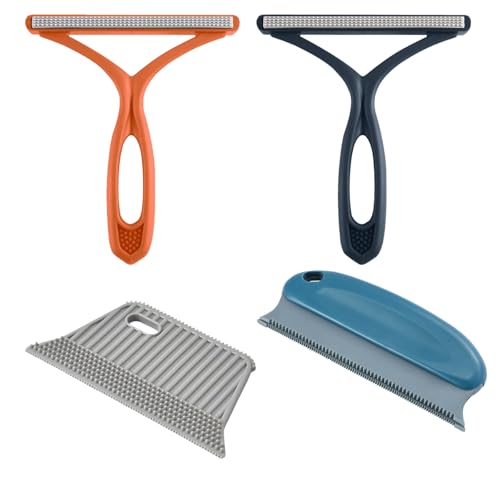 4 Pack Fusselrasierer Tierhaarentferner,Tragbarer Katzenhaarentferner,Fusselbürste für Teppich Kleidung Sofa Hundehaare Katzenhaare 4 Pack Fusselrasierer Tierhaarentferner,Tragbarer Katzenhaarentferner,Fusselbürste für Teppich Kleidung Sofa Hundehaare Katzenhaare von GIEEU
