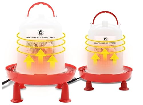 Automatische Hühnerbewässerung, 3 l/6 l, 2 Stück, beheizte Hühnerbewässerung für den Winter von GIFANK