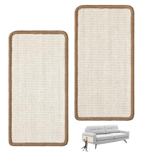 GIGIIS Kratzmatte Katze, 2 Stück Sisal Teppich Katzen Kratzteppich Selbstklebend Kratzbretter Katze Katzenkratzbretter Wand Sisal Teppich Katzen für Schützt Teppiche und Sofas 50 x 25 cm GIGIIS Kratzmatte Katze, 2 Stück Sisal Teppich Katzen Kratzteppich Selbstklebend Kratzbretter Katze Katzenkratzbretter Wand Sisal Teppich Katzen für Schützt Teppiche und Sofas 50 x 25 cm von GIGIIS