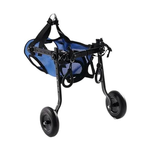 Rollstuhlwagen für Haustiere, verstellbar, für Spaziergänge mit dem Hund, Unterstützung für Hinterbeine eines behinderten Hundes, Rehabilitationsfahrzeug von GIKKEPXKL