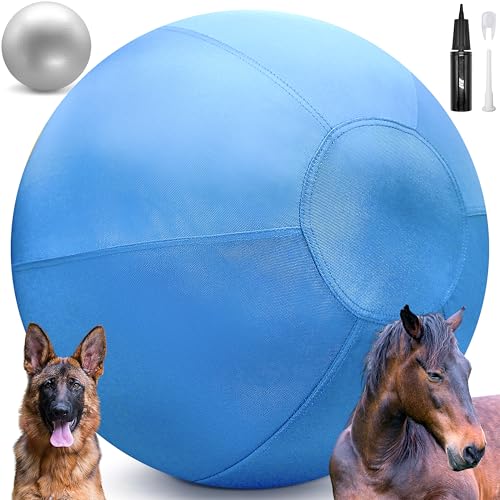 GILYX Herding Ball für Hunde - Unzerstörbarer Hundeball 63,5 cm - Große Hundebälle für Australian Shepherd Collie - Hundehüttenball - Pferdeball für Hunde - Herding Hundespielzeug - Himmel GILYX Herding Ball für Hunde - Unzerstörbarer Hundeball 63,5 cm - Große Hundebälle für Australian Shepherd Collie - Hundehüttenball - Pferdeball für Hunde - Herding Hundespielzeug - Himmel von GILYX