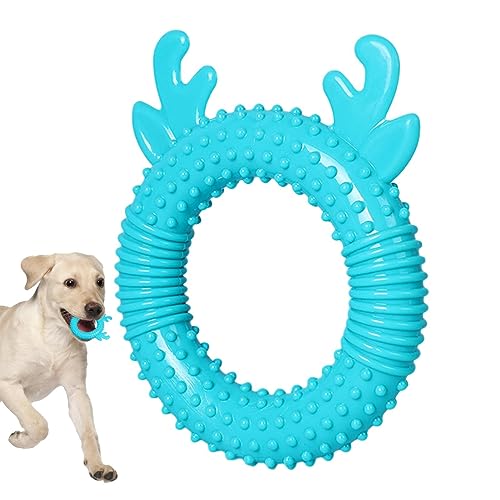 GIMOCOOL Hundespielzeug für Aggressive Kauer | rutschfeste Gummi-Beißringe für Welpen zum Kauen - Lebensmittelechte Beißringe für drinnen und draußen, interaktives Welpenspielzeug für Zuhause, Käfig von GIMOCOOL