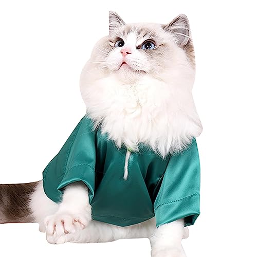 Katzenkleidungsanzug | Entzückendes Hemd mit Kragenknöpfen | Entzückendes Katzenzubehör, Anti-Haarausfall-Haustierbedarf für Haustiere Gimocool von GIMOCOOL