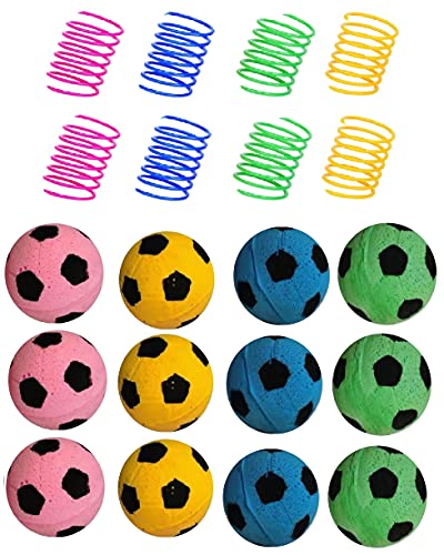Cat Foam Ball Cat Sponge Ball Toy Cat Soccer Ball Toy (Bälle & Spring Smixing) von GINFH