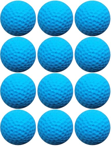 GINFH Katzen-Golfbälle für den Innenbereich, Katzenspielzeug, interaktiver Katzenball, Schaumstoffschwamm, Fußballbälle (blau) von GINFH