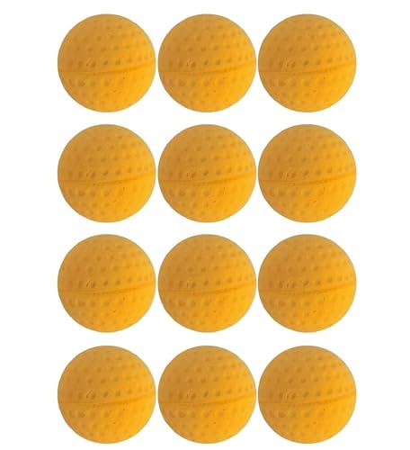 GINFH Katzen-Golfbälle für den Innenbereich, Katzenspielzeug, interaktiver Katzenball, Schaumstoffschwamm, Fußballbälle (gelb) von GINFH