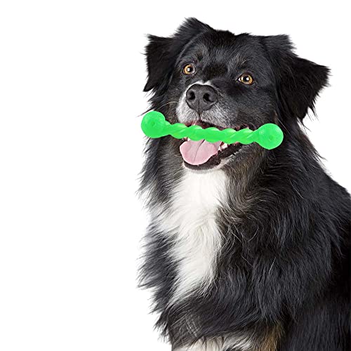 Durable Dog Chew Toy, Dog Water Toys, Dog Teething Toys Dog Toy Puppies Biss-Resistant Rubber Toy for Small Medium Large Pets (Medium, Green) von GINGER TECH