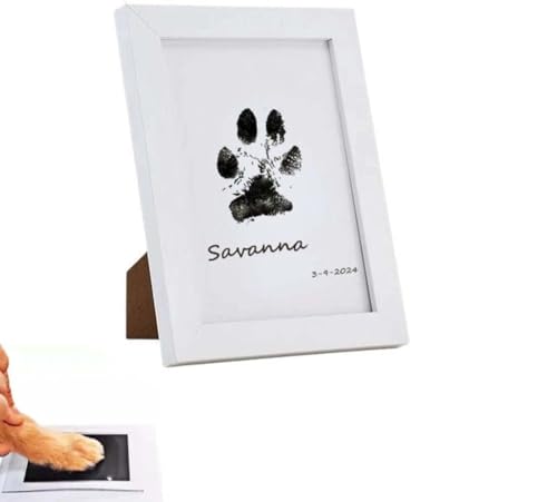 Pet Paw Printing Kit, Baby Handabdruck und Fußabdruck Kit, Pfotenabdruck Kit für Hunde & Katzen, Hundepfotenabdruck Kit Andenken mit Rahmen, Pet Paw Stamp Pad, Tintenloses Touch Ink Pad für Haustier Pet Paw Printing Kit, Baby Handabdruck und Fußabdruck Kit, Pfotenabdruck Kit für Hunde & Katzen, Hundepfotenabdruck Kit Andenken mit Rahmen, Pet Paw Stamp Pad, Tintenloses Touch Ink Pad für Haustier von GINGER TECH