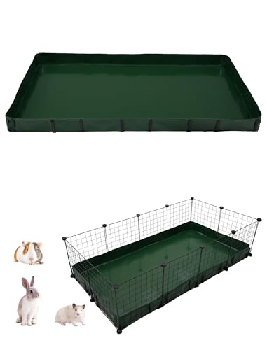 GINIDEAR Meerschweinchen-Käfig-Auskleidung, wasserdichte/auslaufsichere Basis für Meerschweinchenkäfige Wiederverwendbarer Boden für Kaninchen, Hamster, Igel und andere Kleintiere. Für 71,1 x 142,2 cm GINIDEAR Meerschweinchen-Käfig-Auskleidung, wasserdichte/auslaufsichere Basis für Meerschweinchenkäfige Wiederverwendbarer Boden für Kaninchen, Hamster, Igel und andere Kleintiere. Für 71,1 x 142,2 cm von GINIDEAR