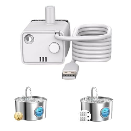 Katzenbrunnen Wasserpumpe: Ultraleise - 0.8 W Geringer Stromverbrauch - Lange Lebensdauer - mit LED-Licht - leicht zu Reinigen - Geeignet für GIOTOHUN Edelstahl Katzenbrunnen Katzenbrunnen Wasserpumpe: Ultraleise - 0.8 W Geringer Stromverbrauch - Lange Lebensdauer - mit LED-Licht - leicht zu Reinigen - Geeignet für GIOTOHUN Edelstahl Katzenbrunnen von GIOTOHUN