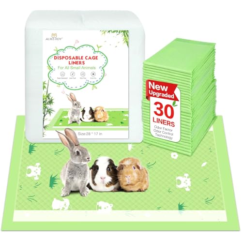 Meerschweinchen-Käfigeinlage, 30 Stück, Geruchskontrolle, für Meerschweinchen, Kaninchen, Hamster, Frettchen und andere Kleintiere, 71,1 x 43,2 cm, passend für alle C&C-Käfiggrößen Meerschweinchen-Käfigeinlage, 30 Stück, Geruchskontrolle, für Meerschweinchen, Kaninchen, Hamster, Frettchen und andere Kleintiere, 71,1 x 43,2 cm, passend für alle C&C-Käfiggrößen von GIUACL