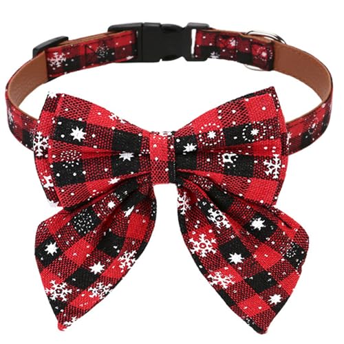 GIUSOBG Weihnachten Hundehalsband 2 x 45 cm Verstellbares Hundehalsband Abnehmbare Fliege Pet Halsbänder, Als Dekoration für Haustiere, Katzen und Hunde GIUSOBG Weihnachten Hundehalsband 2 x 45 cm Verstellbares Hundehalsband Abnehmbare Fliege Pet Halsbänder, Als Dekoration für Haustiere, Katzen und Hunde von GIUSOBG