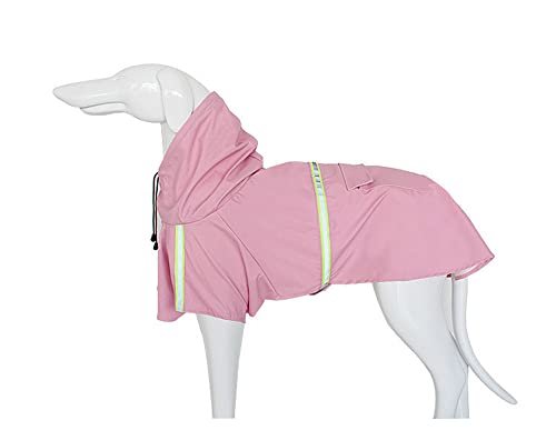 GIVBRO Hundemantel Regenmantel Hoodie Kleidung Haustier Outfit Jacke mit reflektierendem Streifen für kleine, mittelgroße und große Hunde Outdoor Sport von GIVBRO