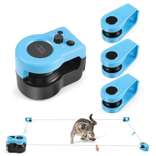 GJCrafts Interaktives Katzenspielzeug für Drinnen, Katzenlaufband, Automatisches/Ferngesteuertes Simuliertes Katzenjagdspielzeug, Energieraubendes Spielzeug für Haustiere, Geschwindigkeit einstellbar GJCrafts Interaktives Katzenspielzeug für Drinnen, Katzenlaufband, Automatisches/Ferngesteuertes Simuliertes Katzenjagdspielzeug, Energieraubendes Spielzeug für Haustiere, Geschwindigkeit einstellbar von GJCrafts