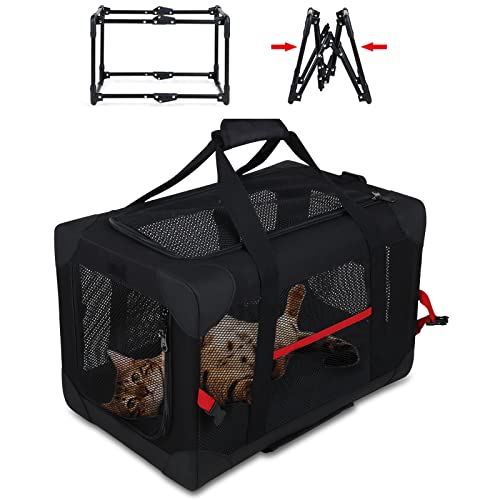 GJEASE Car Dog Crate Large Pet Cage Out Portable Foldable Small and Medium-Sized Cat Kennel von GJEASE