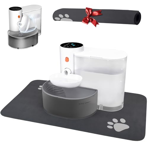 GJEASE Smart Pet Wasserbrunnen ohne Filter, kabellos, batteriebetrieben, filterloser Katzenwasserbrunnen GJEASE Smart Pet Wasserbrunnen ohne Filter, kabellos, batteriebetrieben, filterloser Katzenwasserbrunnen von GJEASE
