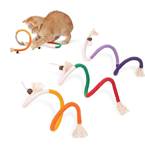 GJV Katzenspielzeug Kauseile mit nachfüllbarer natürlicher Katzenminze, sicheres Zahnreinigungsspielzeug für Kätzchen, interaktives Katzenminze, Kätzchenspielzeug für alle Rassen, 70 cm (3 Stück) GJV Katzenspielzeug Kauseile mit nachfüllbarer natürlicher Katzenminze, sicheres Zahnreinigungsspielzeug für Kätzchen, interaktives Katzenminze, Kätzchenspielzeug für alle Rassen, 70 cm (3 Stück) von GJV