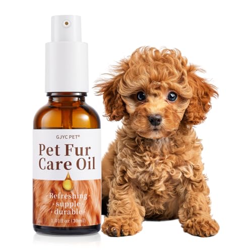 Fellpflege-Öl für Hunde & Katzen - Entwirrungsmittel, glänzendes & seidiges Fell, Nährt Fell mit Kollagen & natürlichen Ölen - Leave-in-Formel, 30 ml von GJYC PET