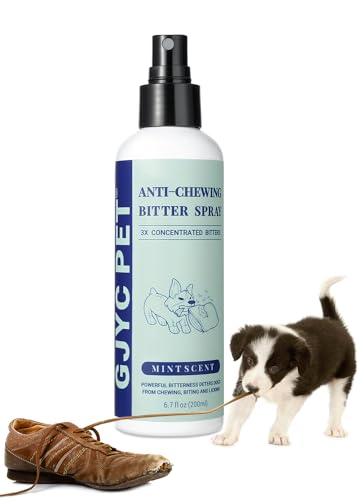 GJYC PET Anti-Kau-Spray für Hunde – Hundetraining & Verhaltenshilfen, um das Kauen von Möbeln und Pfoten zu stoppen, universell für Hunde und Katzen (alkoholfrei, 20 ml) von GJYC PET