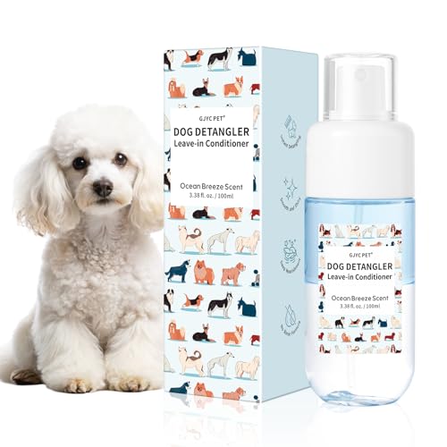 GJYC PET Hunde-Entwirrungsspray, Leave-in Entwirrer & Entfilzungsspray, Meeresbrise-Duft – Professionelle Pflegeformel mit Jojobaöl für einfache, verwicklungsfreie Fellpflege, 100 ml GJYC PET Hunde-Entwirrungsspray, Leave-in Entwirrer & Entfilzungsspray, Meeresbrise-Duft – Professionelle Pflegeformel mit Jojobaöl für einfache, verwicklungsfreie Fellpflege, 100 ml von GJYC PET