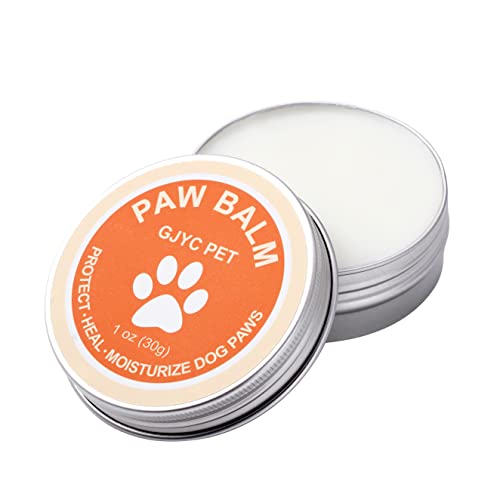 GJYC PET Hundepfotenbalsam, 1 Unze | Heilt, repariert und regeneriert trockene, rissige und beschädigte Pfoten | Natürliche Creme-Butterwachs-Feuchtigkeitscreme für Hundefüße und Fußballen von GJYC PET
