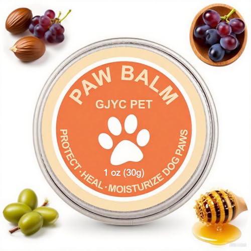 GJYC PET Lecksicherer Hundepfoten- und Nasenbalsam, natürliche Feuchtigkeitscreme und Schnuller für trockene, rissige Pads und Schnauze, Katzenwachs und Creme, Nasenbutter für Frenchies, Hufpflege für von GJYC PET