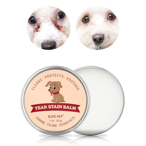 GJYC PET Tränenfleckenentferner-Balsam für Haustiere – 1 oz (30 g) Natürliche, pflanzliche Augenpflege für Hunde und Katzen – reinigt sanft und stellt die strahlenden Augen Wieder her von GJYC PET