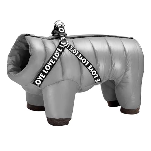 Baumwoll-Hundejacke Für Den Winter, Verdickter Warmer Haustier-Overall, Für Den Außenbereich, Wind- Und Wasserdicht, Einfarbige Hundejacke, Kleidung Mit Trägern, Chihuahua-Bulldogge-Jacke,Gr Baumwoll-Hundejacke Für Den Winter, Verdickter Warmer Haustier-Overall, Für Den Außenbereich, Wind- Und Wasserdicht, Einfarbige Hundejacke, Kleidung Mit Trägern, Chihuahua-Bulldogge-Jacke,Gr von GKRB