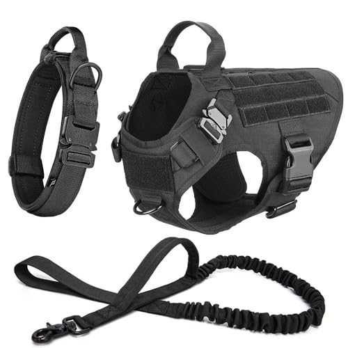 Deutscher Schäferhund Malinois Französische Bulldogge Camping Jagd Training Gehgeschirr Halsband Leine Set Verstellbares Militärisches Taktisches Hundegeschirr Leine Set Nylon Großes Hundegeschir Deutscher Schäferhund Malinois Französische Bulldogge Camping Jagd Training Gehgeschirr Halsband Leine Set Verstellbares Militärisches Taktisches Hundegeschirr Leine Set Nylon Großes Hundegeschir von GKRB