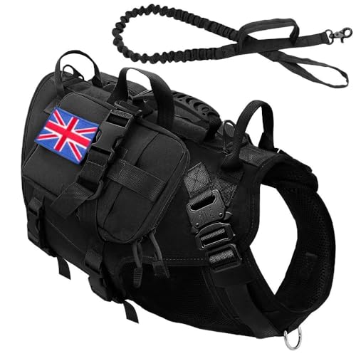 Hundetraining, Jagd, Camping, Geschirr, Leinen-Set, Militärisches Taktisches Hundegeschirr, Leinen-Set, Kein Ziehen, Haustiergeschirr, Weste, Einfarbiges Nylon-Hundegeschirr Für Mittelgroße Bis G Hundetraining, Jagd, Camping, Geschirr, Leinen-Set, Militärisches Taktisches Hundegeschirr, Leinen-Set, Kein Ziehen, Haustiergeschirr, Weste, Einfarbiges Nylon-Hundegeschirr Für Mittelgroße Bis G von GKRB
